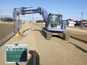 笹曽根地区工事用道路工②